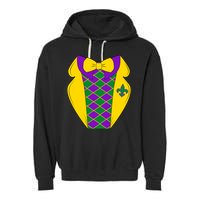 Mardi Gras Tuxedo Party Tux Garment-Dyed Fleece Hoodie