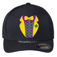 Mardi Gras Tuxedo Party Tux Flexfit Unipanel Trucker Cap