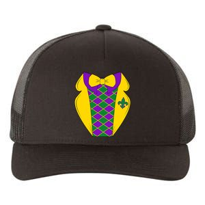 Mardi Gras Tuxedo Party Tux Yupoong Adult 5-Panel Trucker Hat