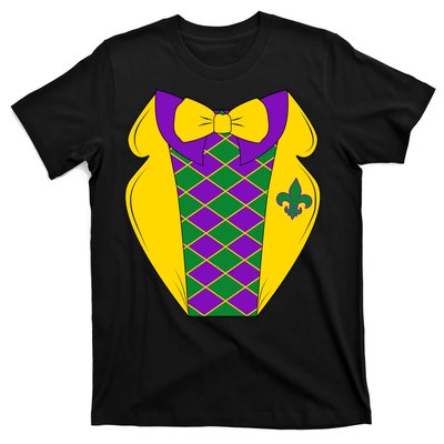 Mardi Gras Tuxedo Party Tux T-Shirt