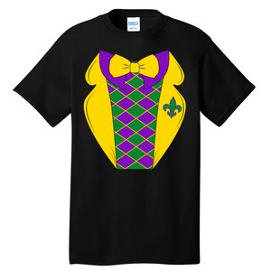 Mardi Gras Tuxedo Party Tux Tall T-Shirt