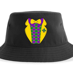 Mardi Gras Tuxedo Party Tux Sustainable Bucket Hat