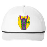 Mardi Gras Tuxedo Party Tux Snapback Five-Panel Rope Hat