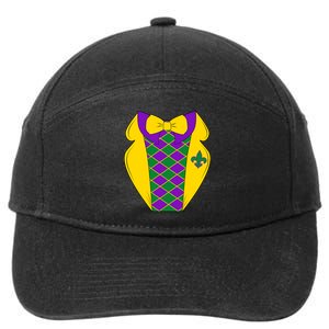 Mardi Gras Tuxedo Party Tux 7-Panel Snapback Hat