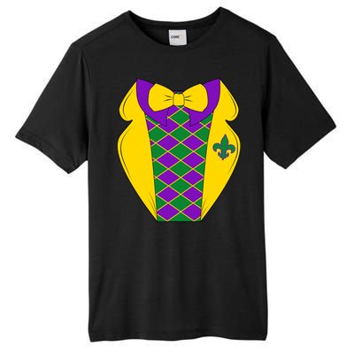 Mardi Gras Tuxedo Party Tux Tall Fusion ChromaSoft Performance T-Shirt