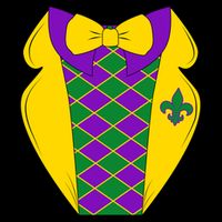Mardi Gras Tuxedo Party Tux Bucket Hat