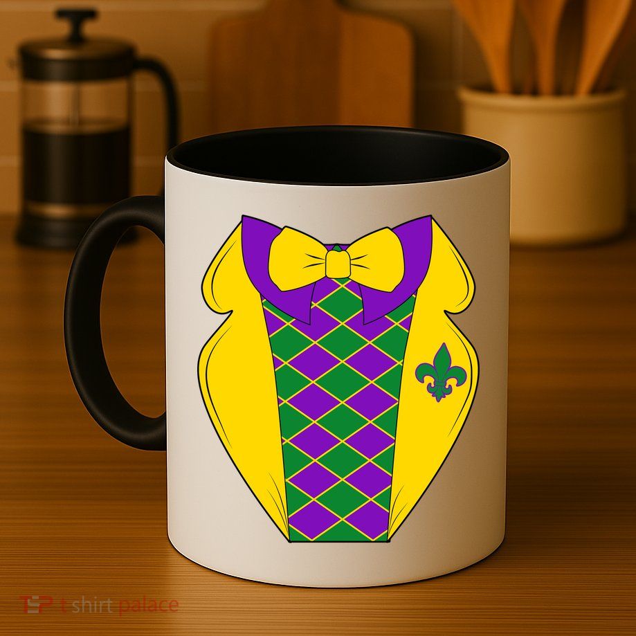 Mardi Gras Tuxedo Party Tux Mug