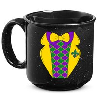 Mardi Gras Tuxedo Party Tux 15oz Campfire Ceramic Mug