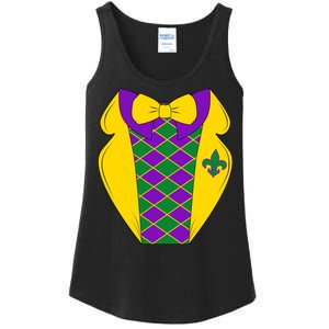 Mardi Gras Tuxedo Party Tux Ladies Essential Tank