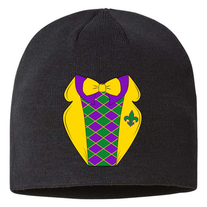 Mardi Gras Tuxedo Party Tux Sustainable Beanie