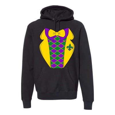 Mardi Gras Tuxedo Party Tux Premium Hoodie