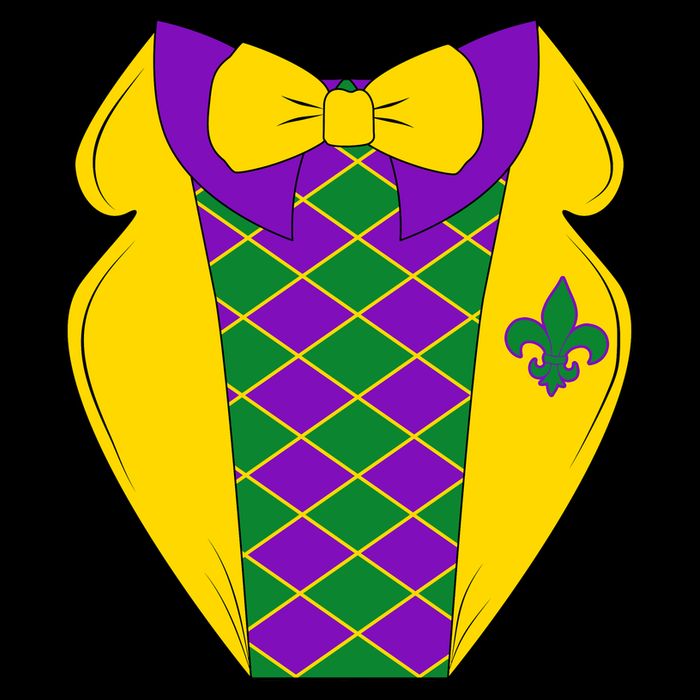 Mardi Gras Tuxedo Party Tux Bag