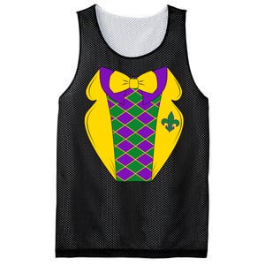 Mardi Gras Tuxedo Party Tux Mesh Reversible Basketball Jersey Tank