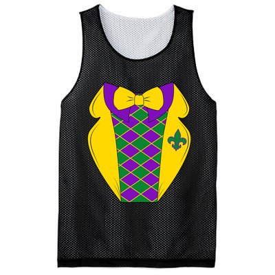 Mardi Gras Tuxedo Party Tux Mesh Reversible Basketball Jersey Tank
