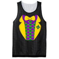 Mardi Gras Tuxedo Party Tux Mesh Reversible Basketball Jersey Tank