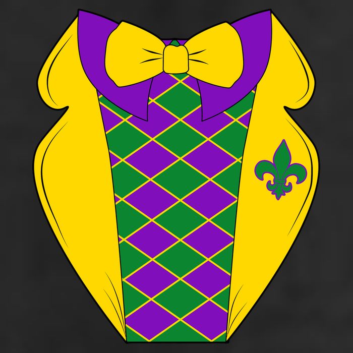 Mardi Gras Tuxedo Party Tux 12oz Stainless Steel Coffee Mug