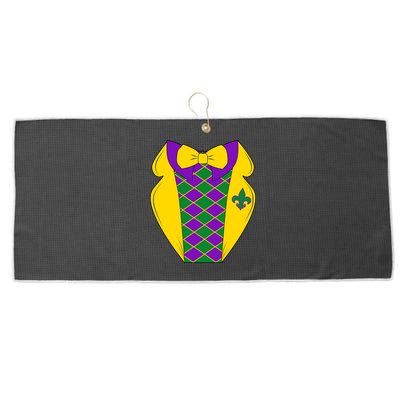 Mardi Gras Tuxedo Party Tux Large Microfiber Waffle Golf Towel