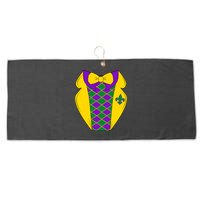 Mardi Gras Tuxedo Party Tux Large Microfiber Waffle Golf Towel
