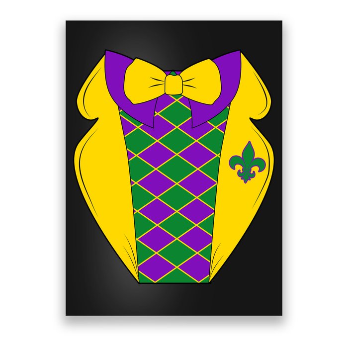 Mardi Gras Tuxedo Party Tux Poster