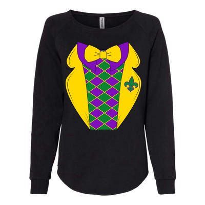 Mardi Gras Tuxedo Party Tux Womens California Wash Sweatshirt