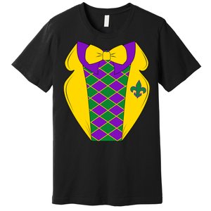 Mardi Gras Tuxedo Party Tux Premium T-Shirt