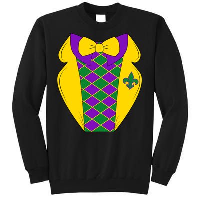 Mardi Gras Tuxedo Party Tux Tall Sweatshirt