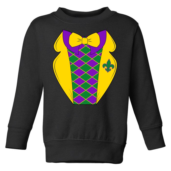 Mardi Gras Tuxedo Party Tux Toddler Sweatshirt