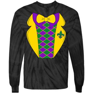 Mardi Gras Tuxedo Party Tux Tie-Dye Long Sleeve Shirt