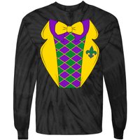 Mardi Gras Tuxedo Party Tux Tie-Dye Long Sleeve Shirt