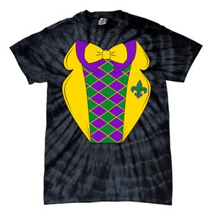 Mardi Gras Tuxedo Party Tux Tie-Dye T-Shirt