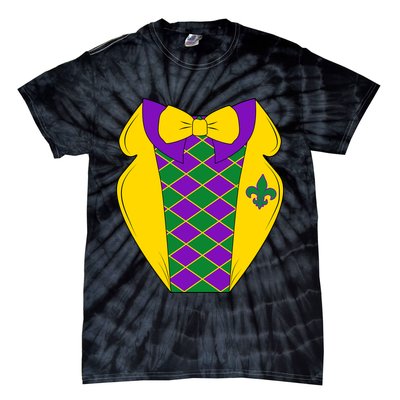Mardi Gras Tuxedo Party Tux Tie-Dye T-Shirt