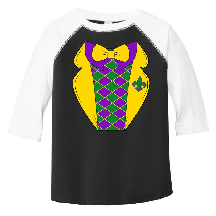 Mardi Gras Tuxedo Party Tux Toddler Fine Jersey T-Shirt