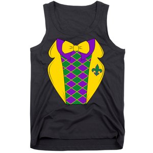 Mardi Gras Tuxedo Party Tux Tank Top