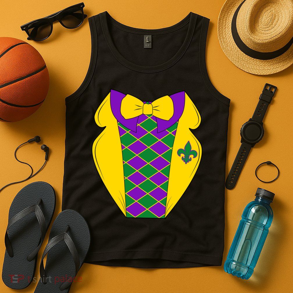 Mardi Gras Tuxedo Party Tux Tank Top