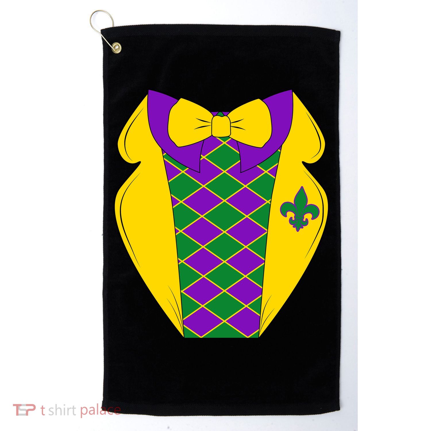 Mardi Gras Tuxedo Party Tux Golf Towel