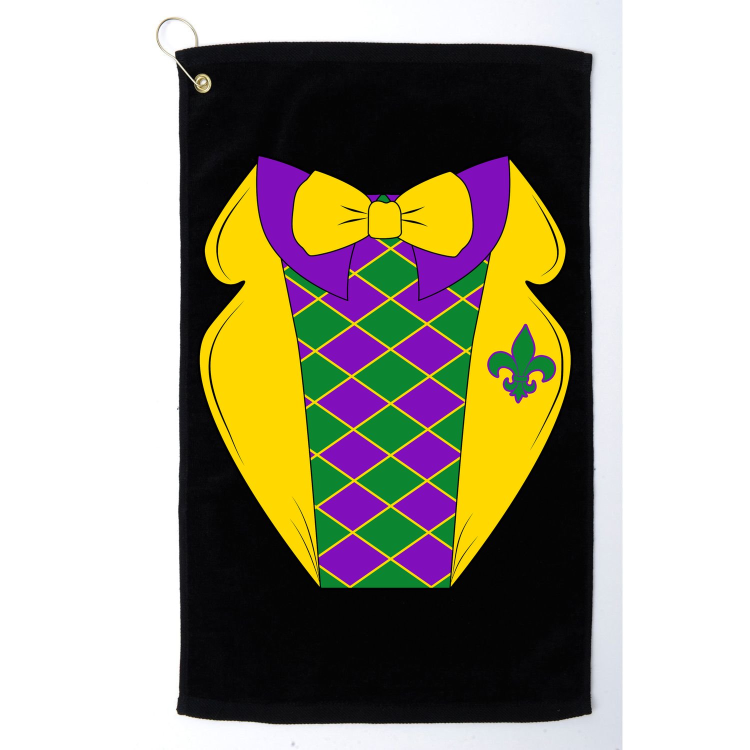 Mardi Gras Tuxedo Party Tux Golf Towel