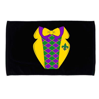 Mardi Gras Tuxedo Party Tux Microfiber Hand Towel
