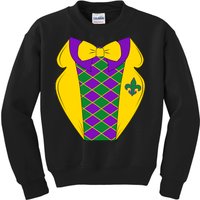 Mardi Gras Tuxedo Party Tux Kids Sweatshirt