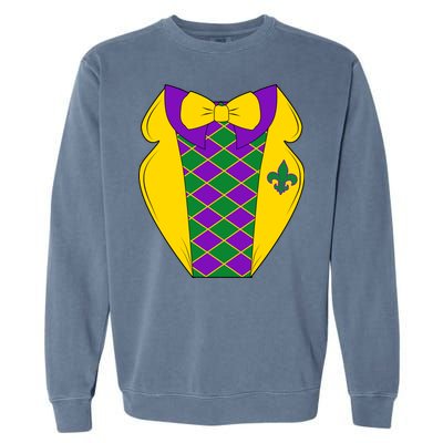 Mardi Gras Tuxedo Party Tux Garment-Dyed Sweatshirt