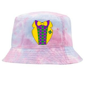 Mardi Gras Tuxedo Party Tux Tie-Dyed Bucket Hat