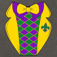 Mardi Gras Tuxedo Party Tux Cotton Canvas Backpack