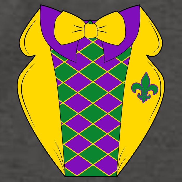 Mardi Gras Tuxedo Party Tux Vector Backpack