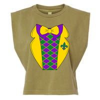 Mardi Gras Tuxedo Party Tux Garment-Dyed Women's Muscle Tee