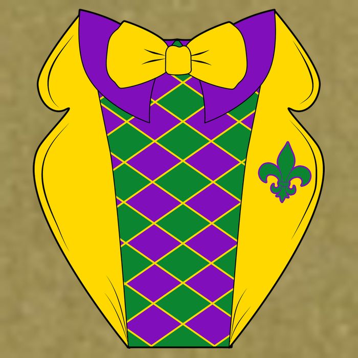 Mardi Gras Tuxedo Party Tux Garment-Dyed Women's Muscle Tee