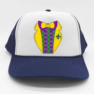 Mardi Gras Tuxedo Party Tux Trucker Hat