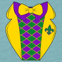 Mardi Gras Tuxedo Party Tux Sueded Cloud Jersey T-Shirt