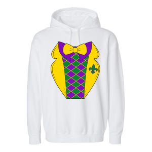 Mardi Gras Tuxedo Party Tux Garment-Dyed Fleece Hoodie