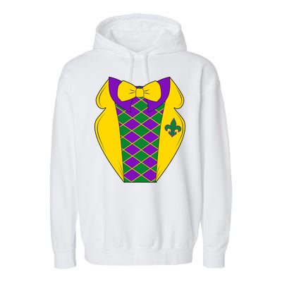 Mardi Gras Tuxedo Party Tux Garment-Dyed Fleece Hoodie