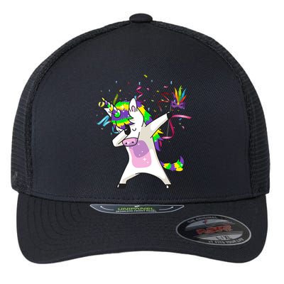 Mardi Gras Unicorn Celebration Flexfit Unipanel Trucker Cap