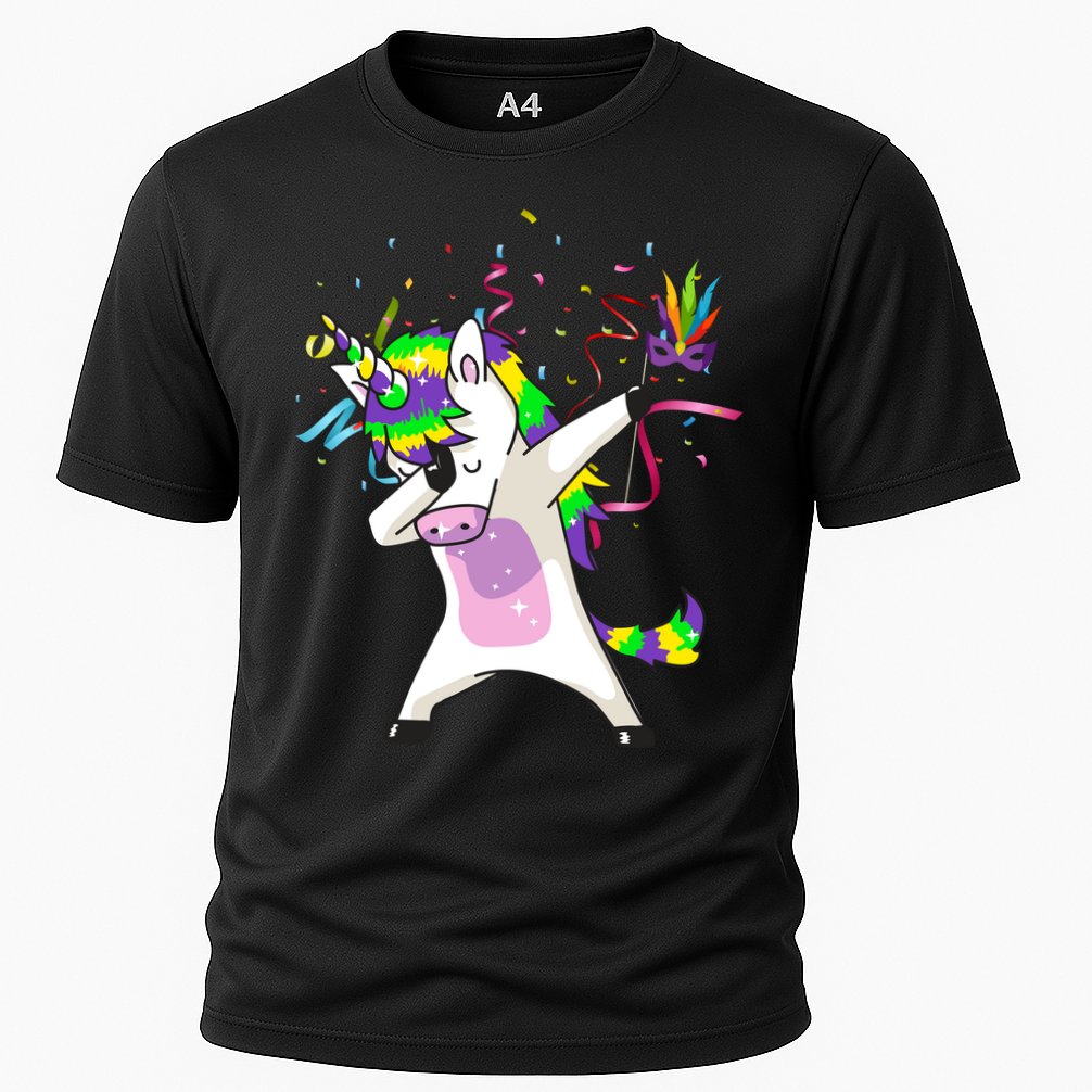 Mardi Gras Unicorn Celebration Cooling Performance Crew T-Shirt
